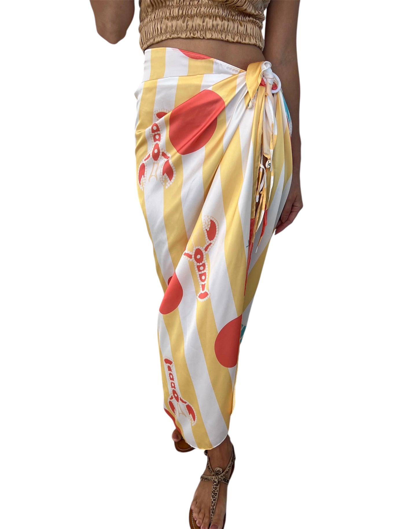 Poolside Bella Striped Sarong X L’Atelier Nawbar