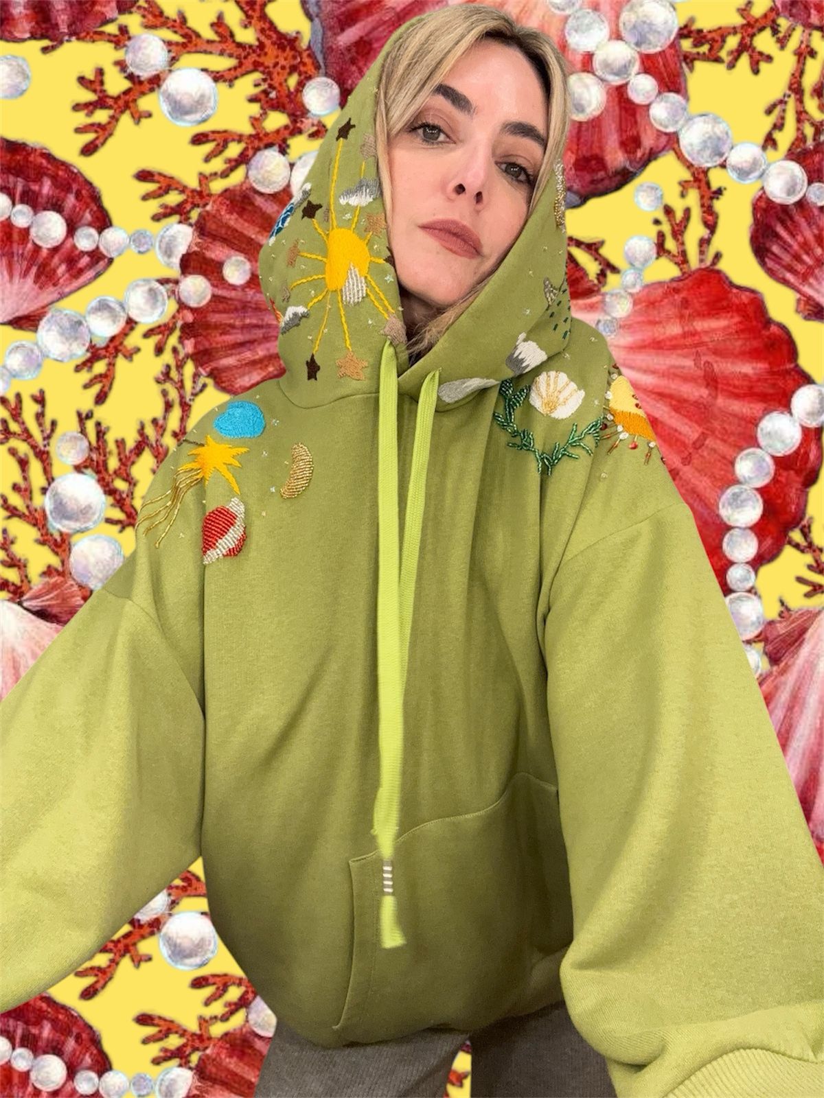 OG Hoodie Anise Green 🦀🪐 Celestial Tide X Tanya