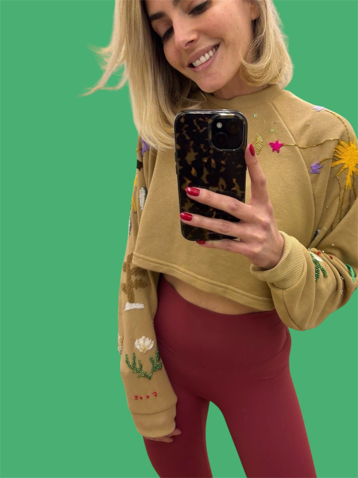 Cropped Sweater Nude 🦀🪐 Celestial Tides X Tanya