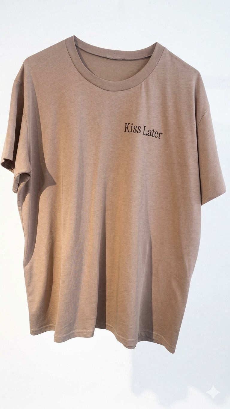 Oversize Tee Kiss Later