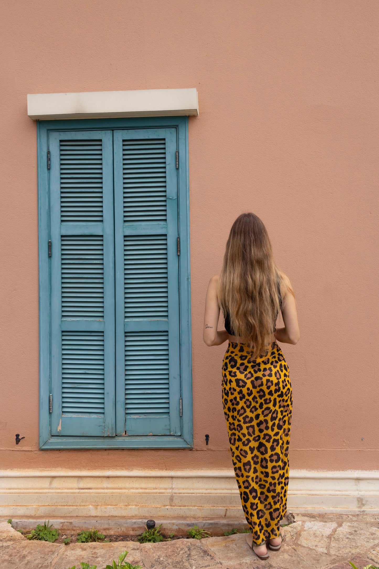 Yellow cheetah Bella sarong