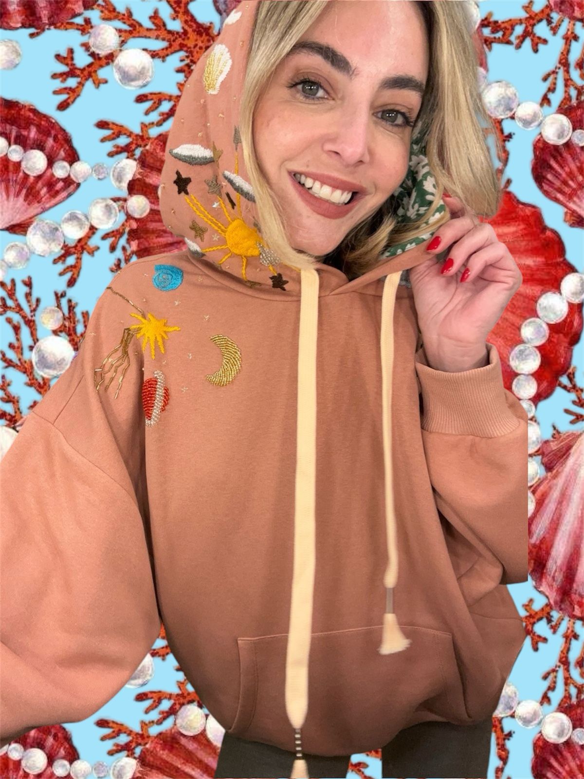 OG Hoodie Bois de Rose 🦀🪐 Celestial Tide X Tanya PREORDER