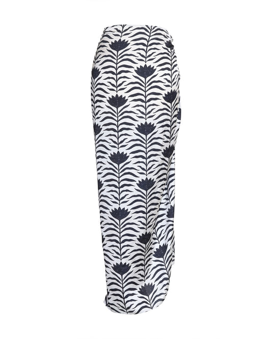 Zebra Flower Bella Sarong -Silky