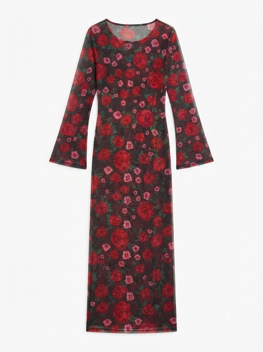Mesh Floral dress