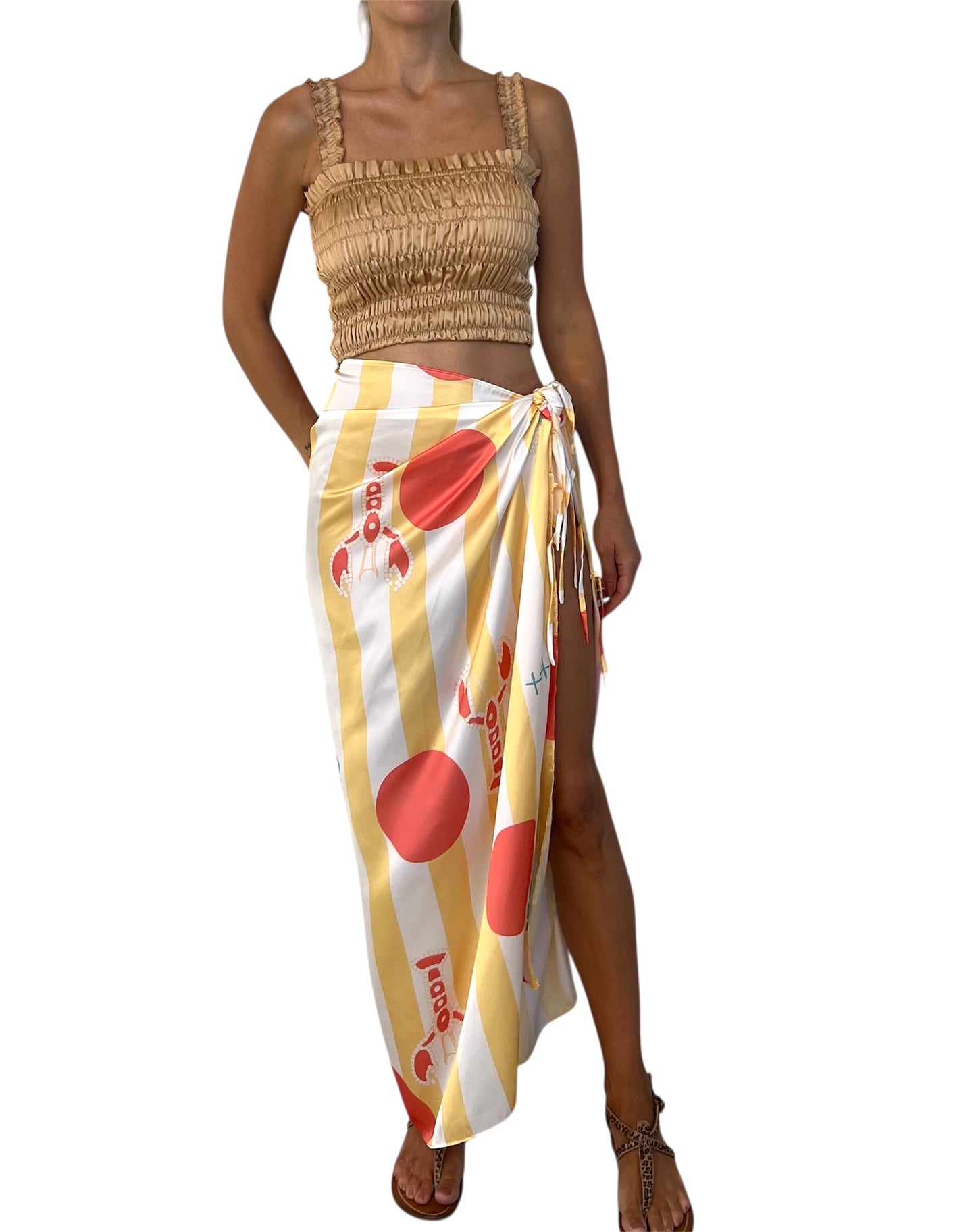 Poolside Bella Striped Sarong X L’Atelier Nawbar