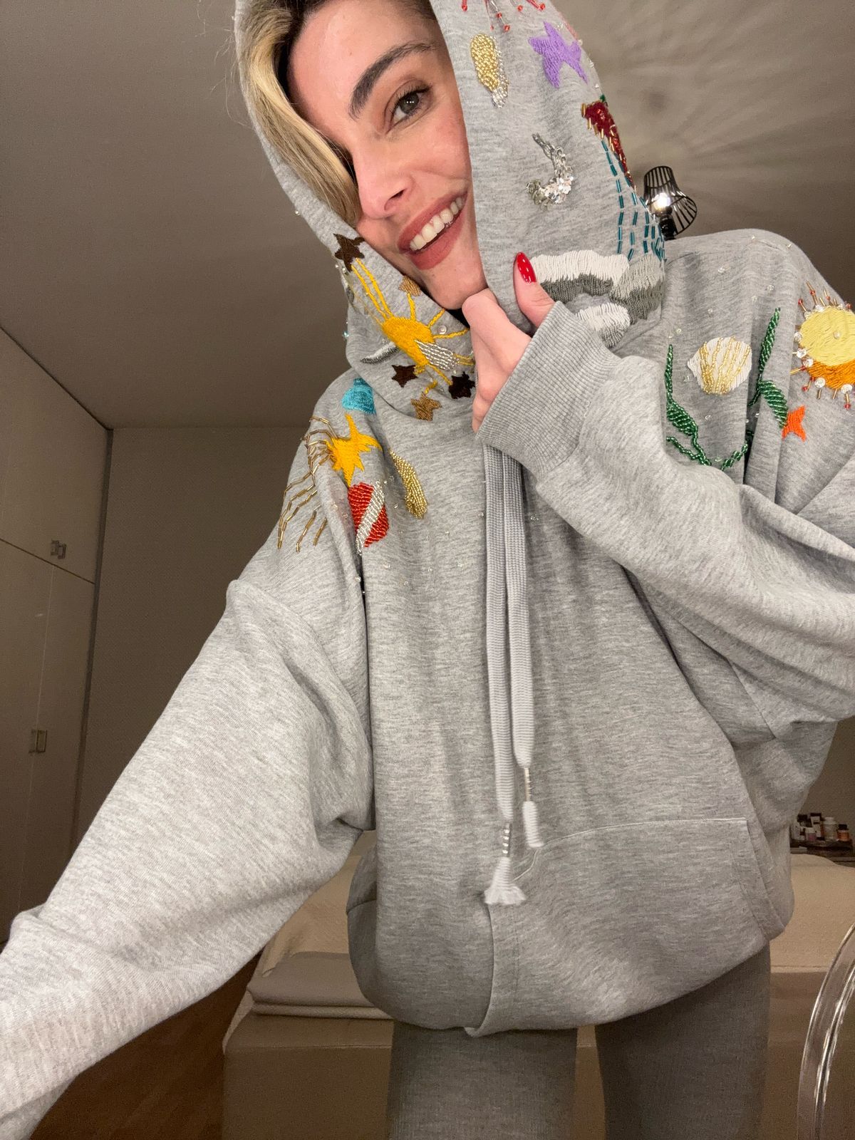 OG Hoodie Grey 🦀🪐 Celestial Tide X Tanya