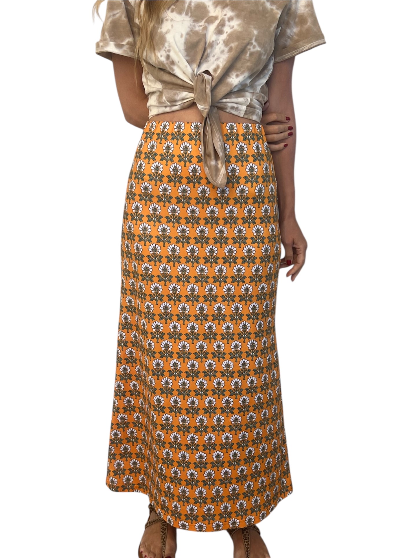 Alba Skirt - Yellow floral