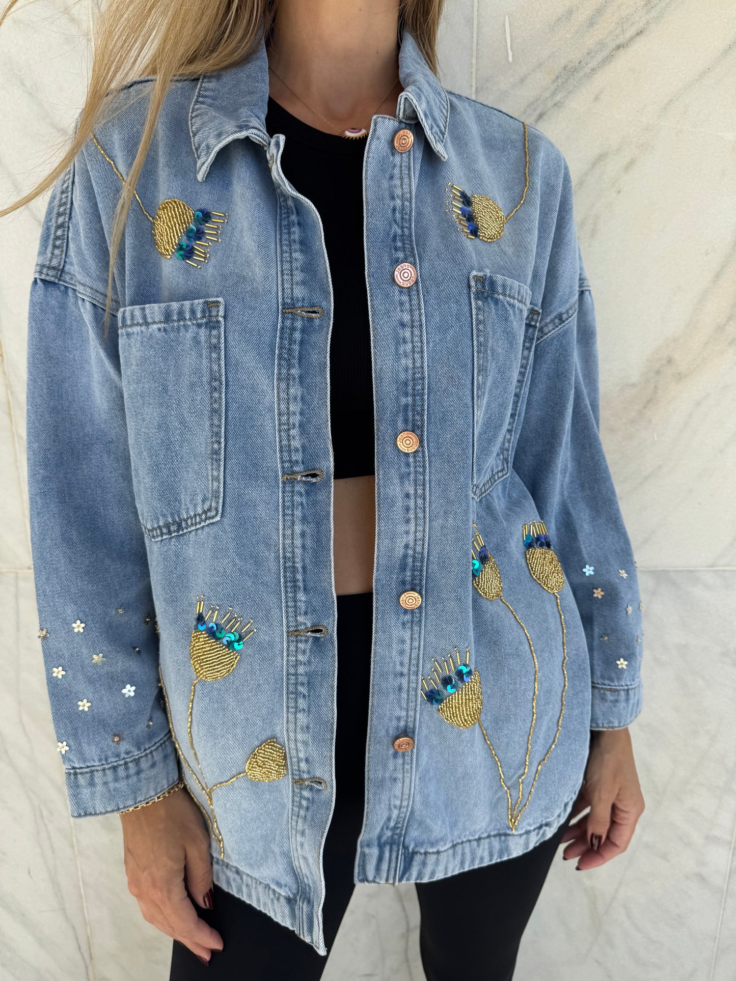 Embroidered Denim