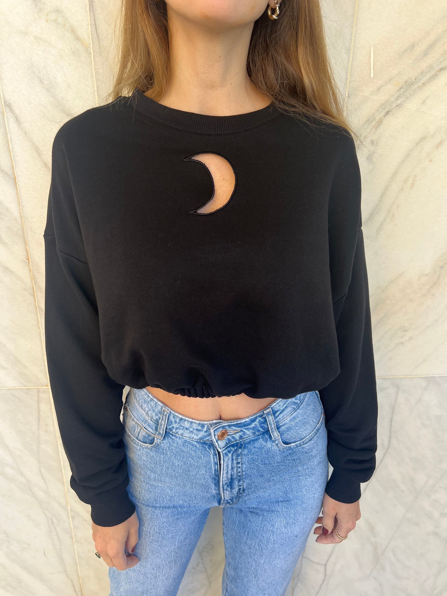 Moon Sweater Crop