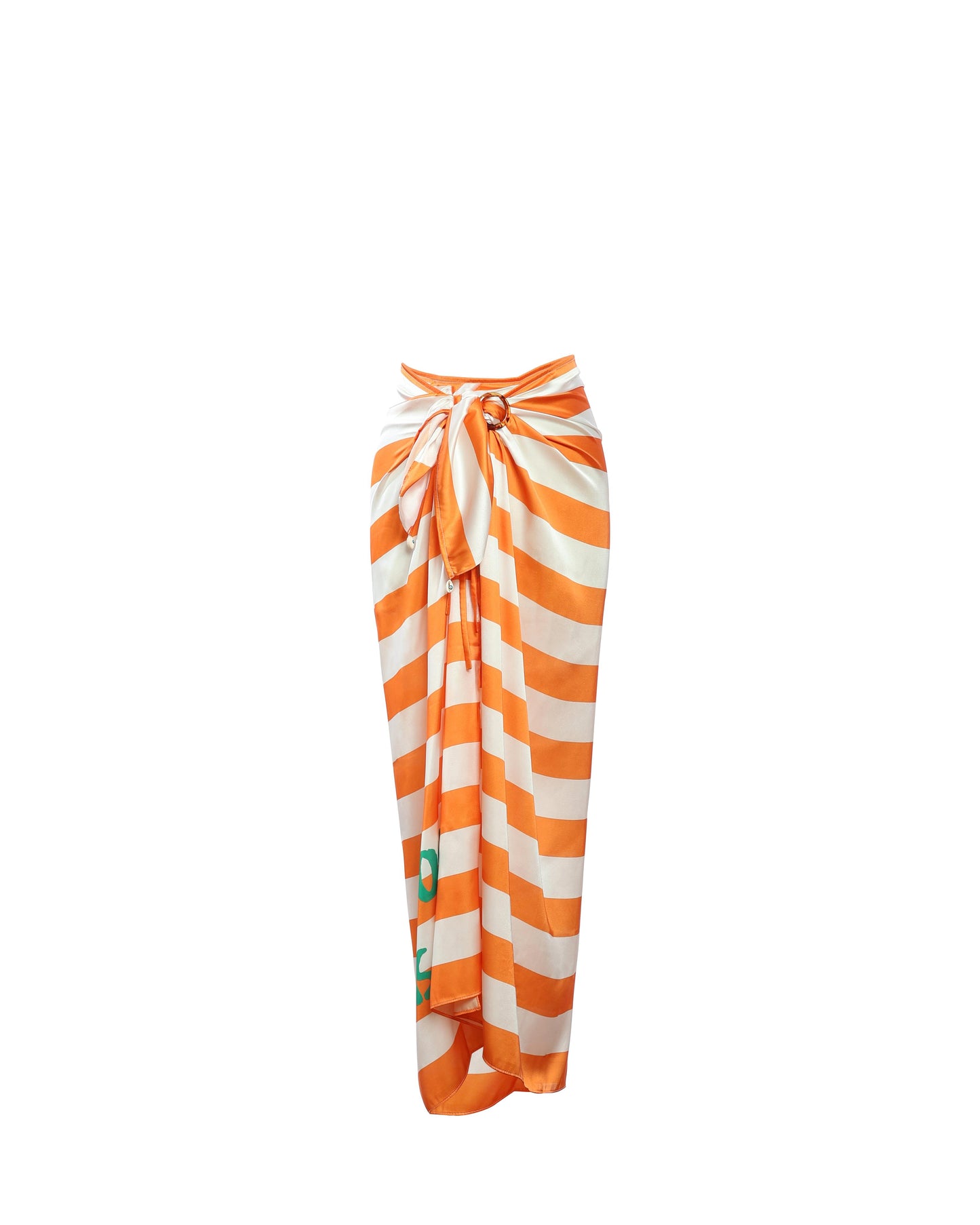 Orange striped Bella sarong “Bisou Bisou”