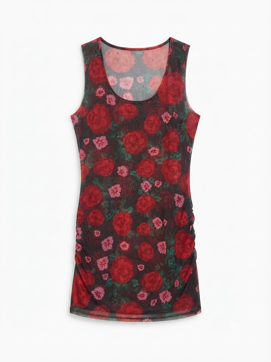 Mesh floral top