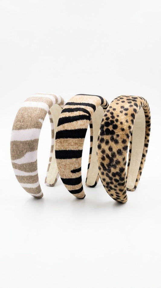 X Rana headband - Cheetah - styling and detail view
