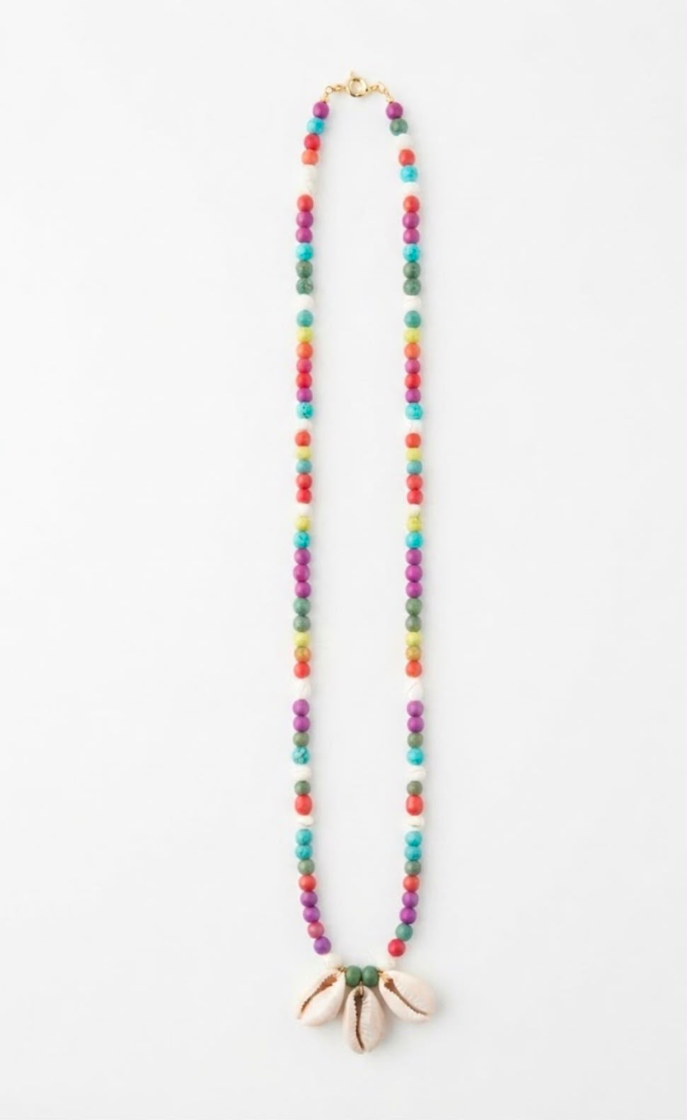 Triple Shell Beach Necklace