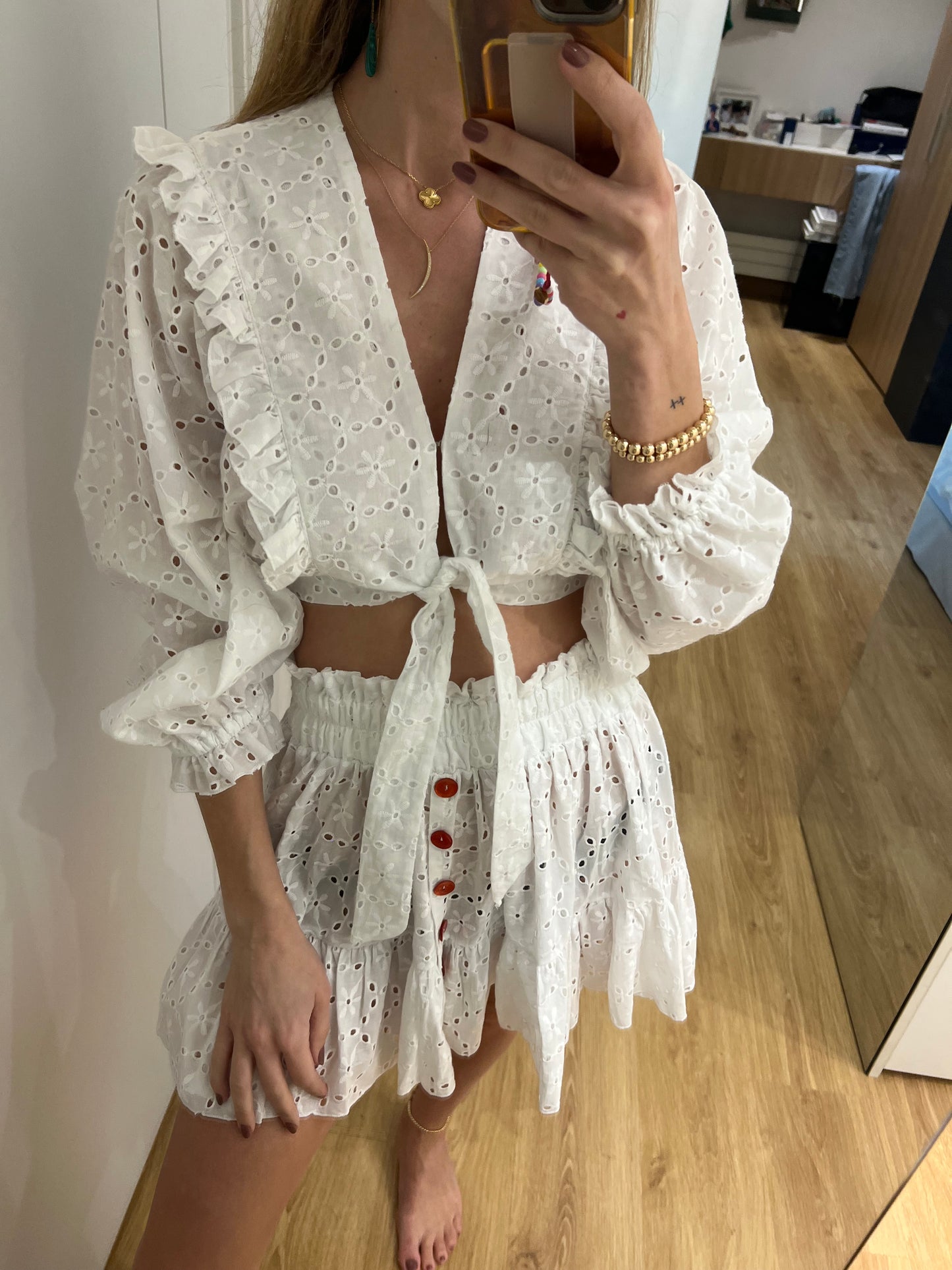 Boho Skirt Set - blue gitane