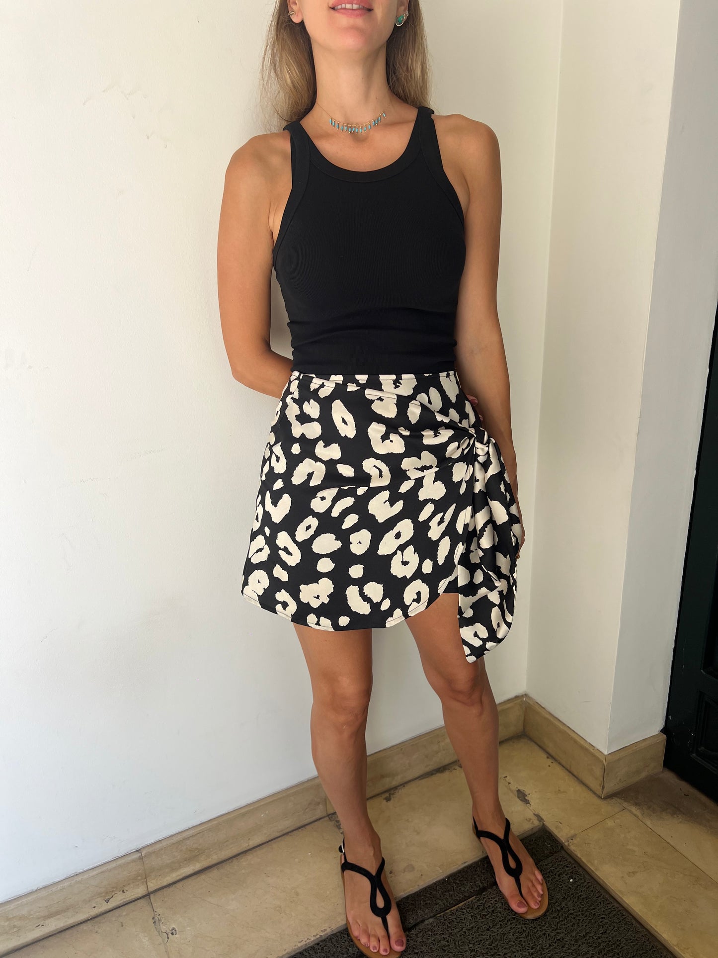 Full wrap skirt mini