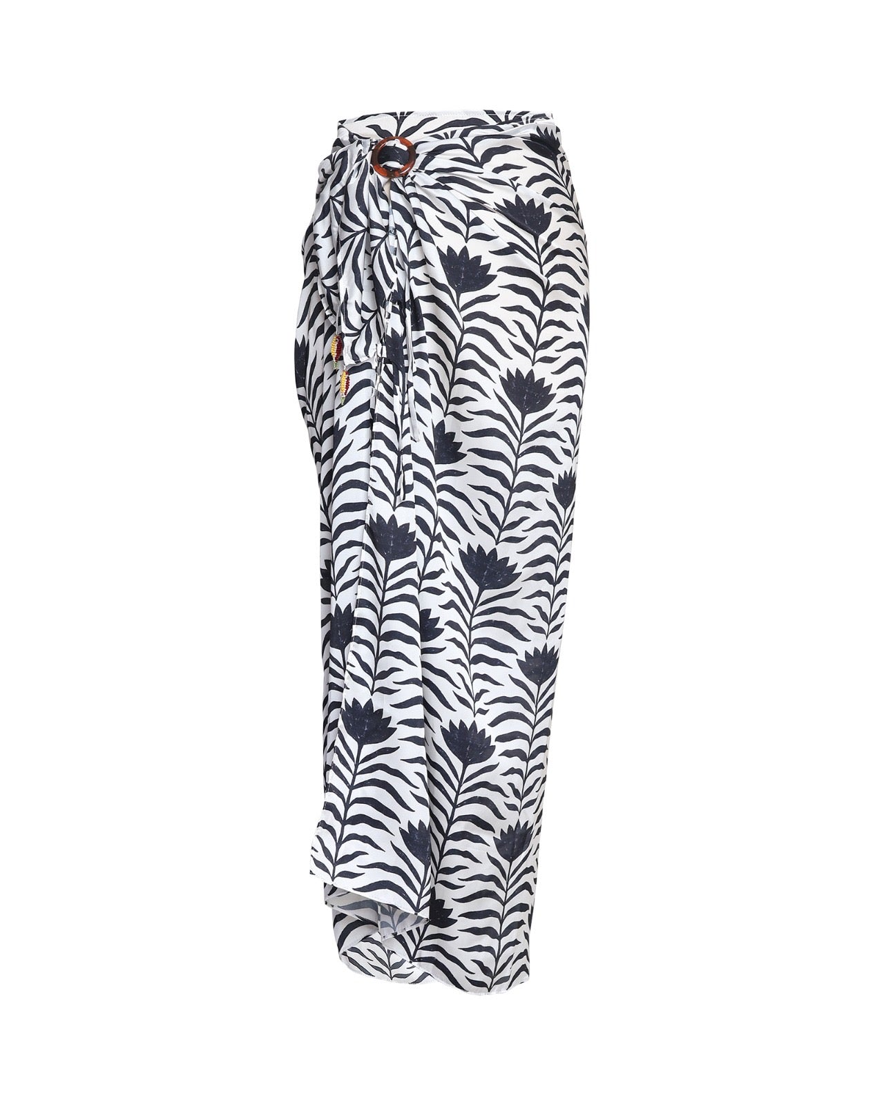 Zebra Flower Bella Sarong -Silky