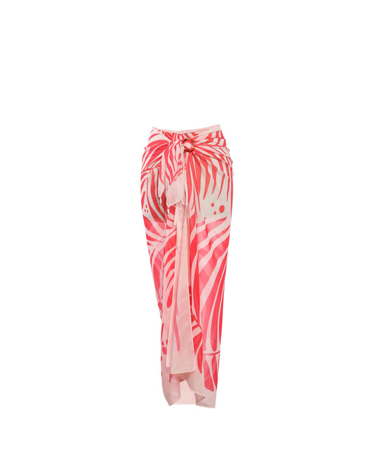 Pink leaf Bella sarong