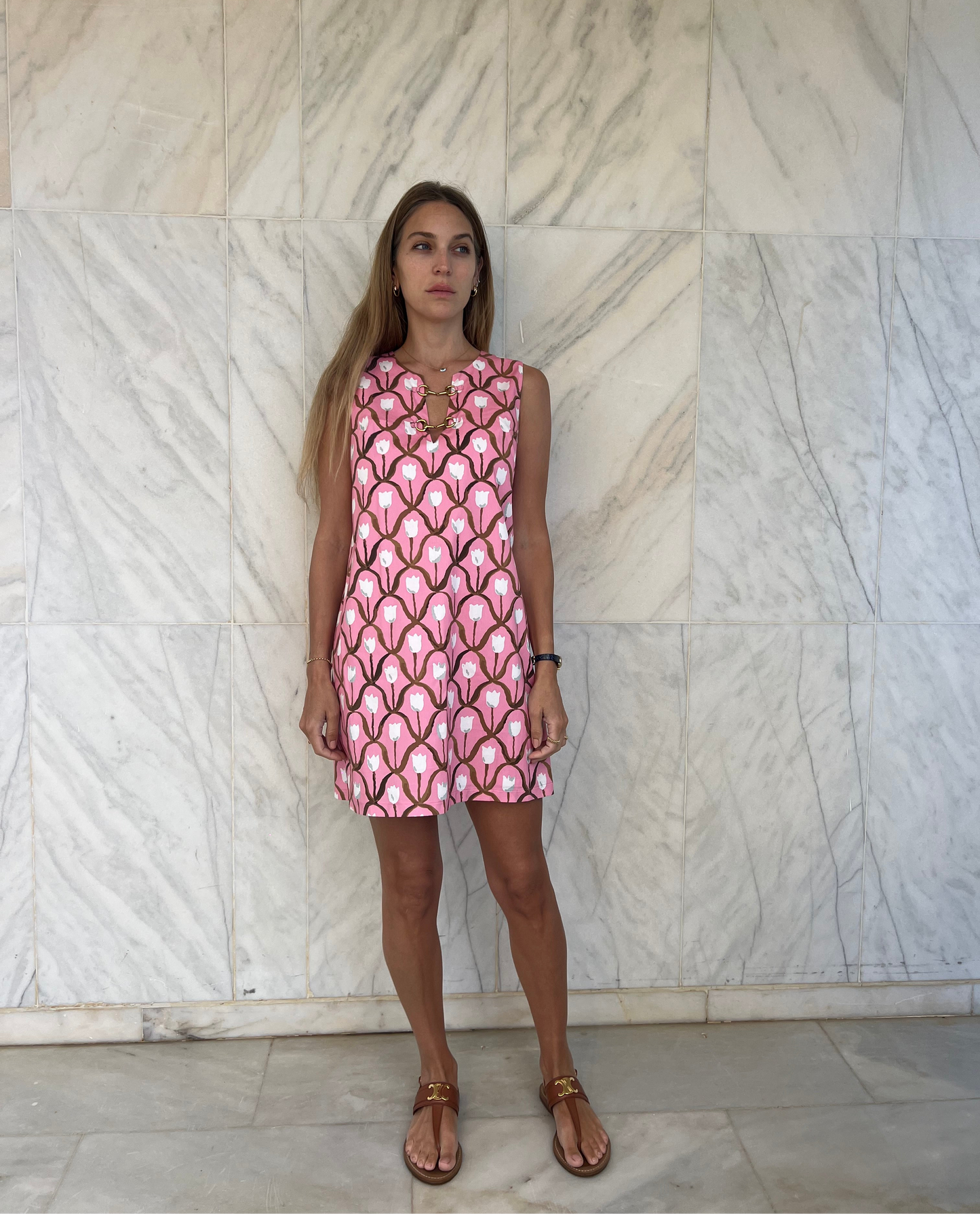 Buckle Dress Custom Pink