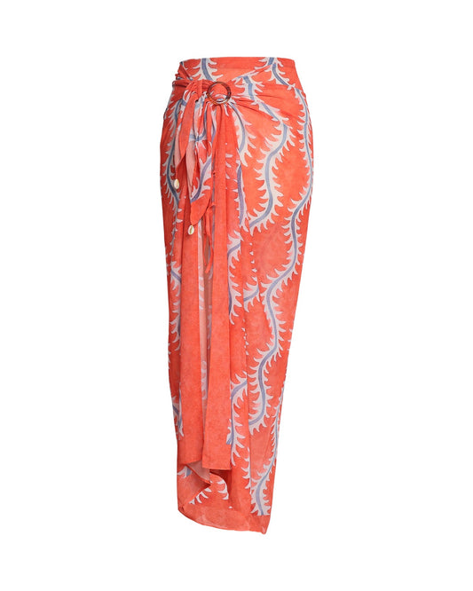 Summer Waves Bella Sarong -Chiffon
