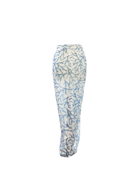 Blue Coral Bella sarong -Chiffon