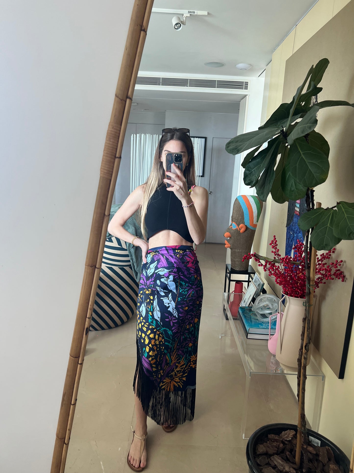 Syrah Fringe Sarong