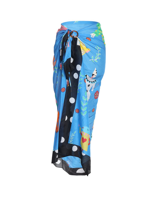 Behind The Curtain Bella Sarong -Cotton silk