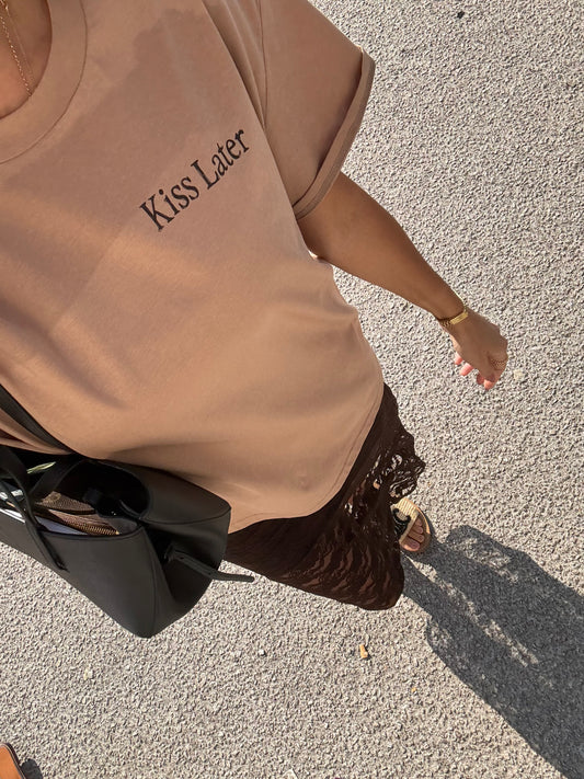 Oversize Tee Kiss Later