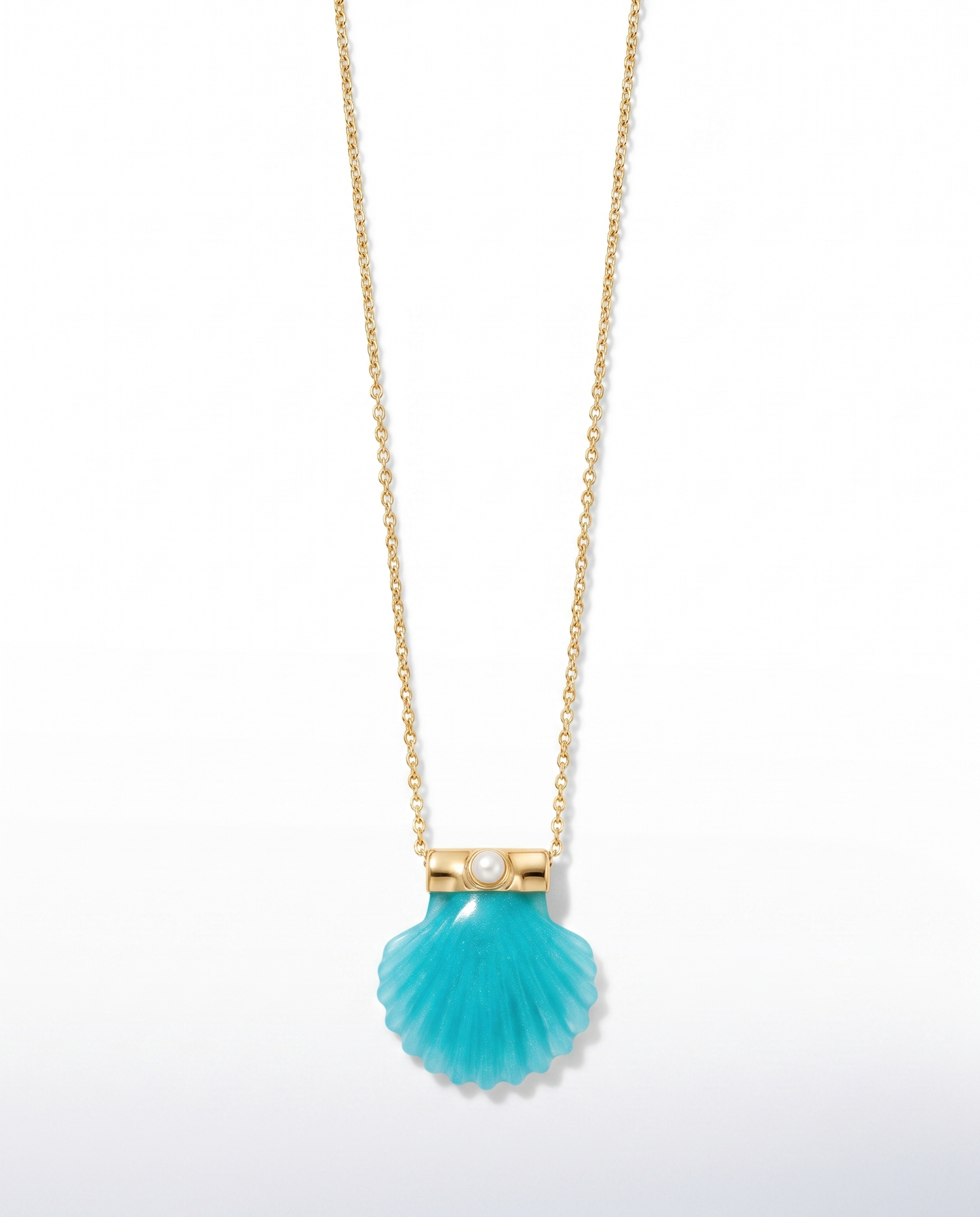 X L’Atelier Nawbar mini shell necklace - Turquoise