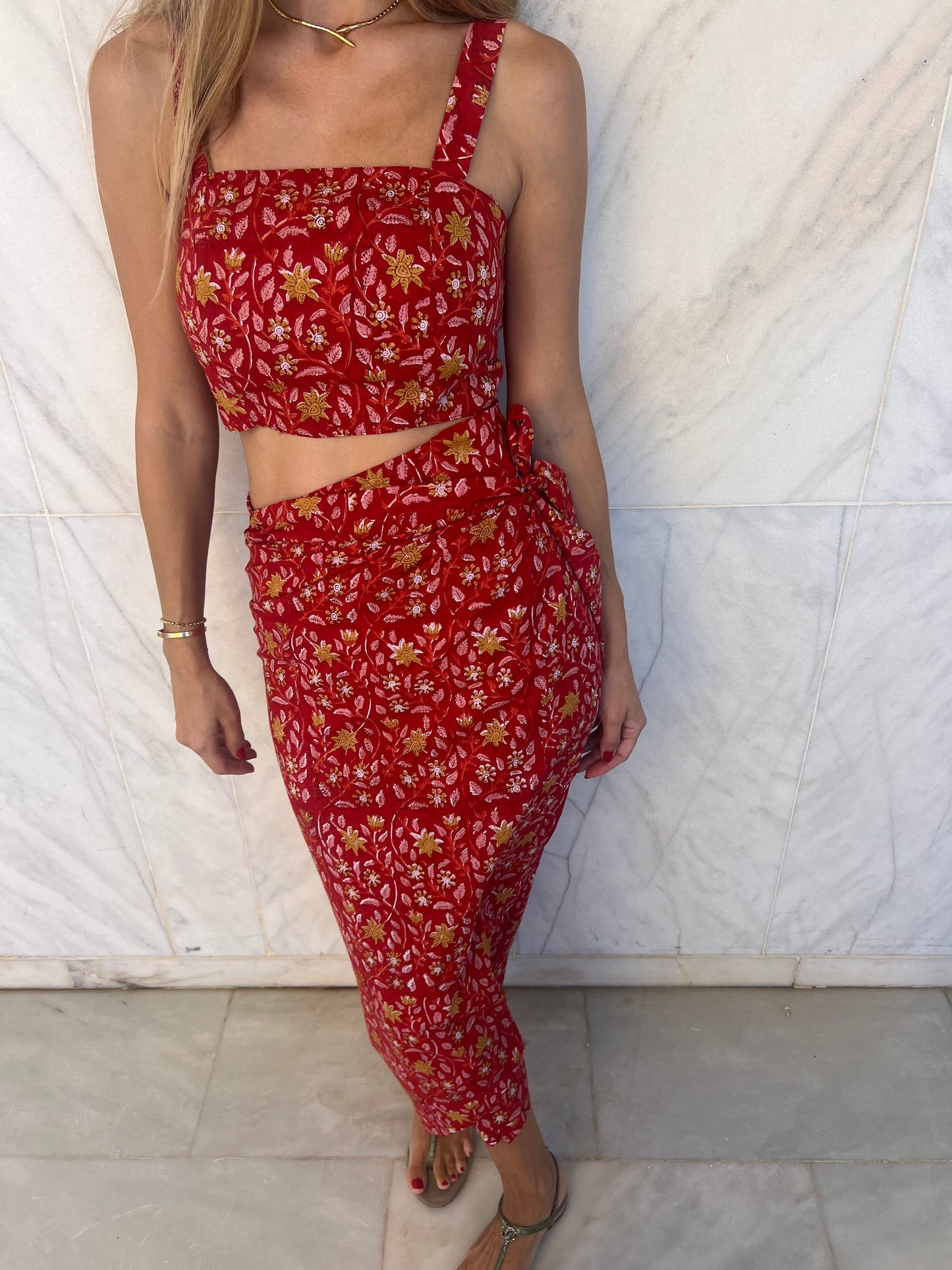 Anya Wrap skirt set
