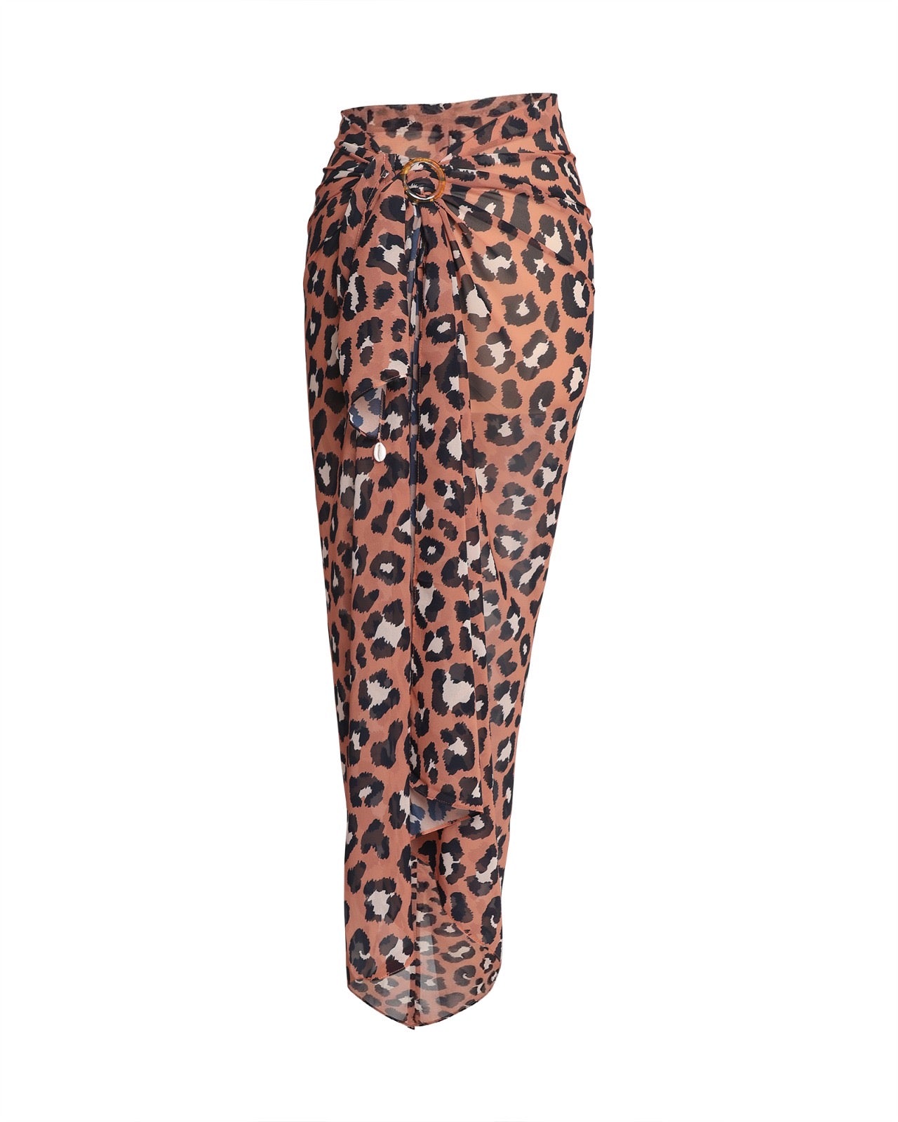 Leopard Print Bella Sarong -Chiffon