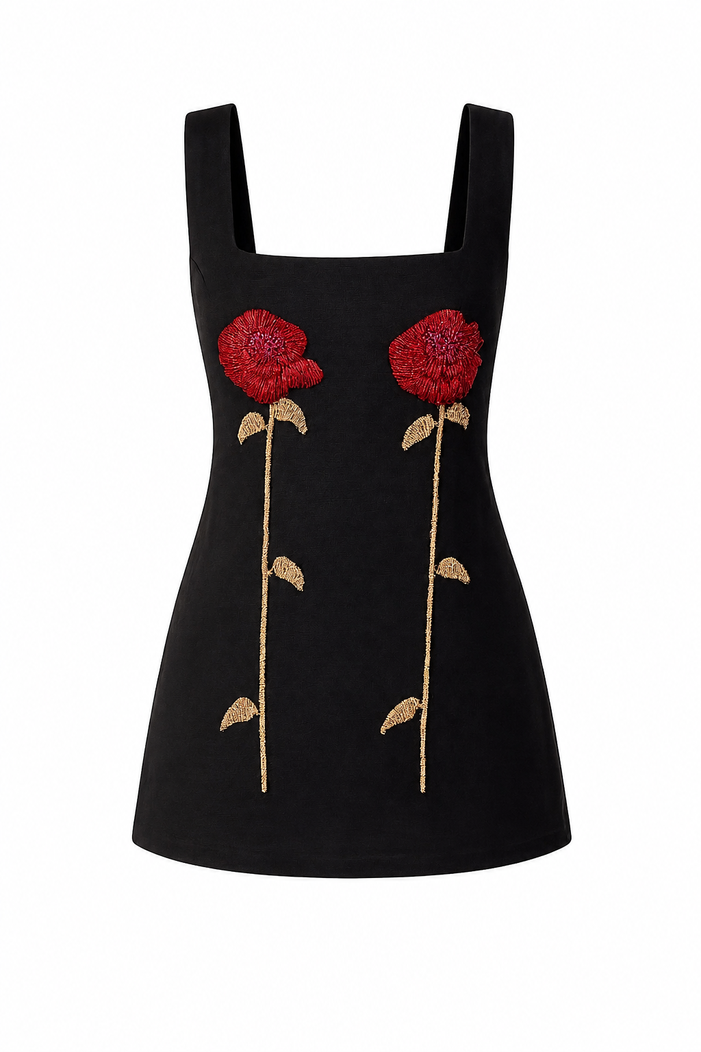 Wild Rose Dress- Black