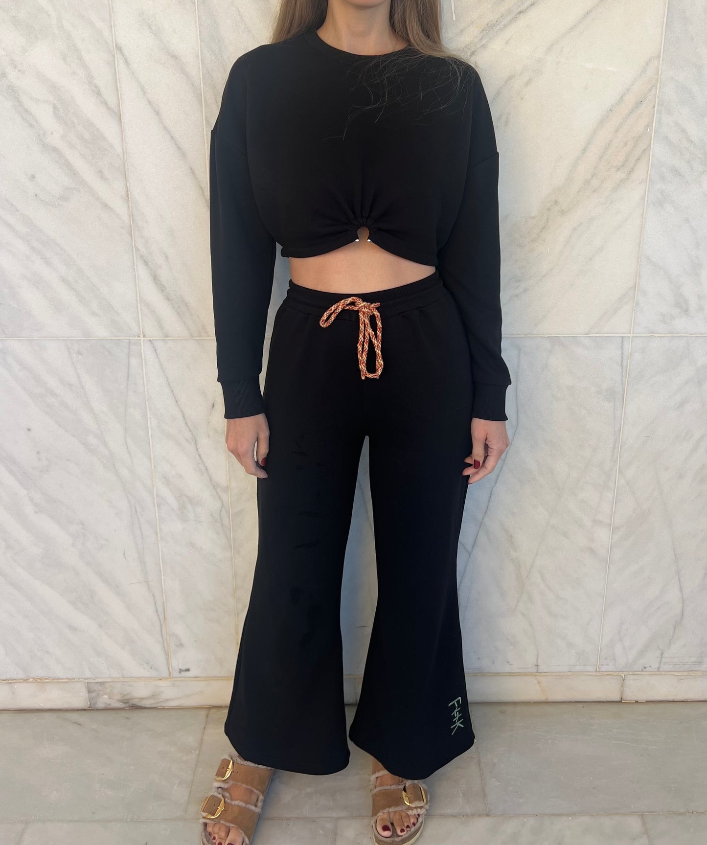 Flare jogging pants