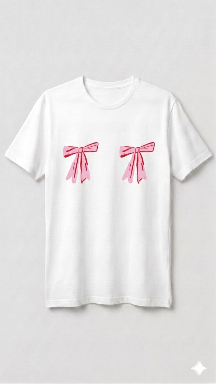 X Rana Bow Tshirt - Pink