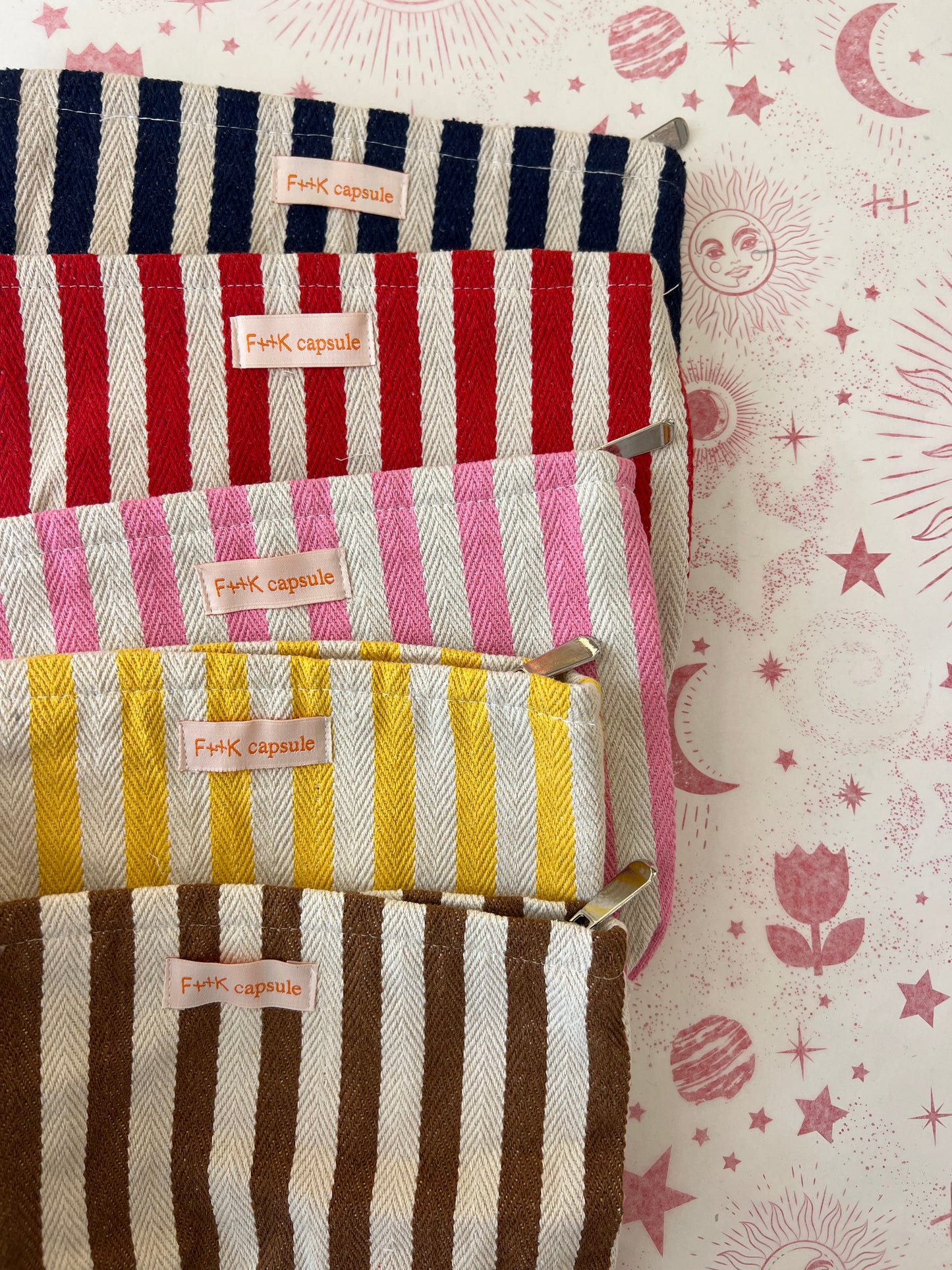 Summer Striped Pouch