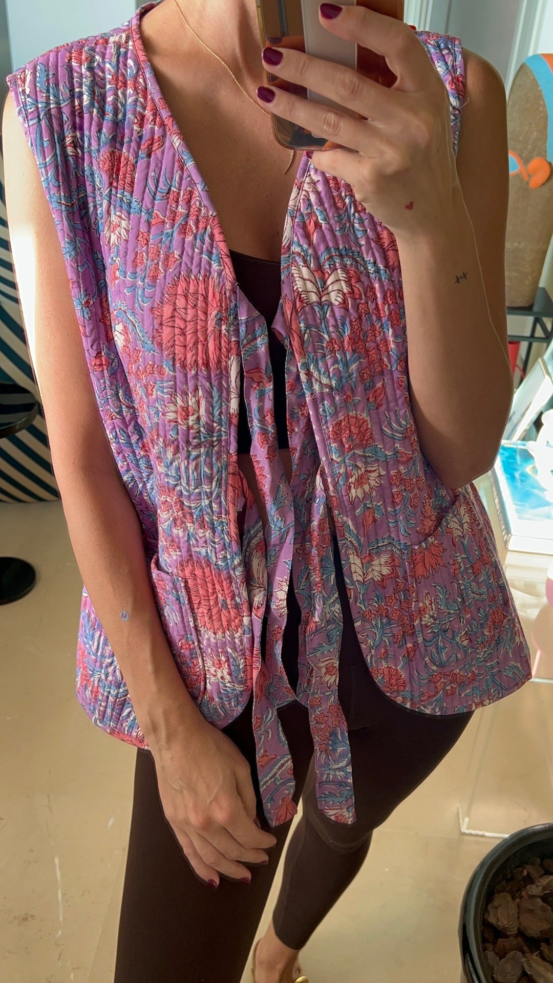 Luna Reversible Tie Gilet