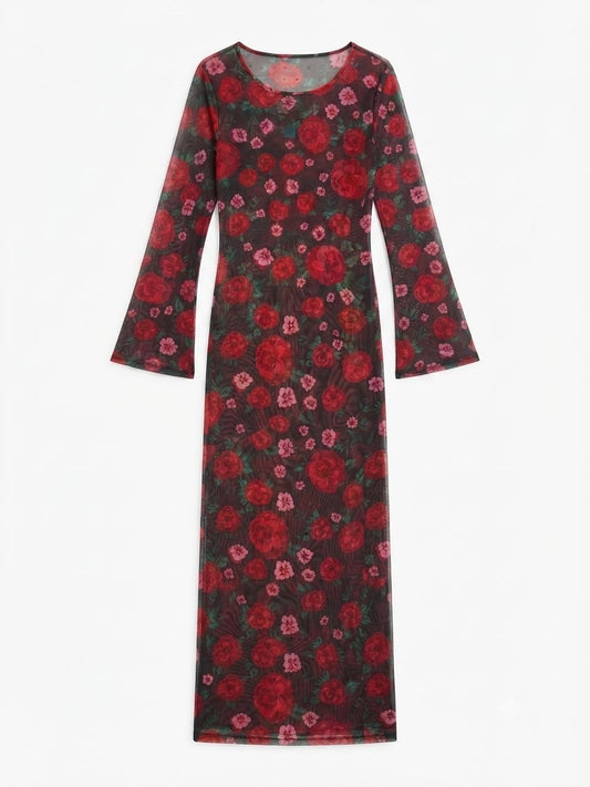 Mesh Floral dress