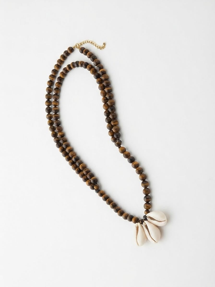 Triple Shell Beach Necklace