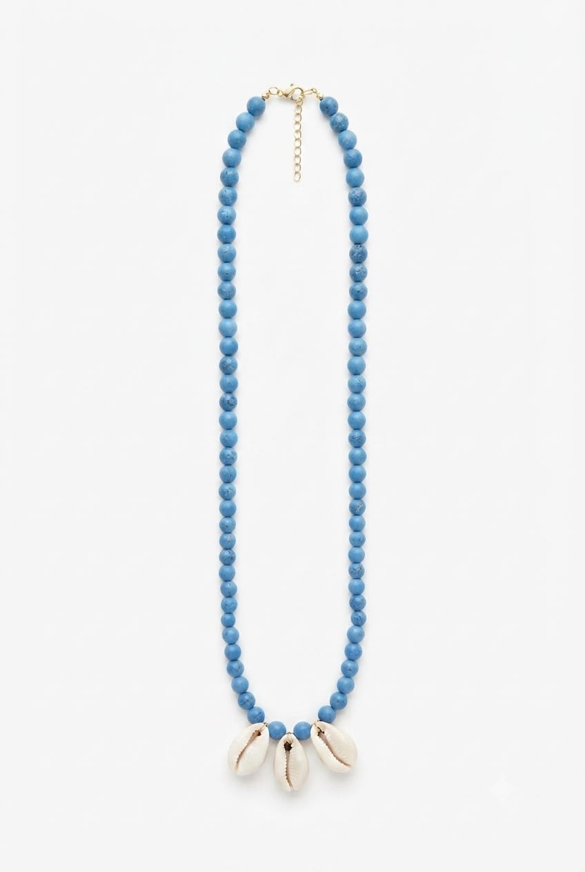 Triple Shell Beach Necklace