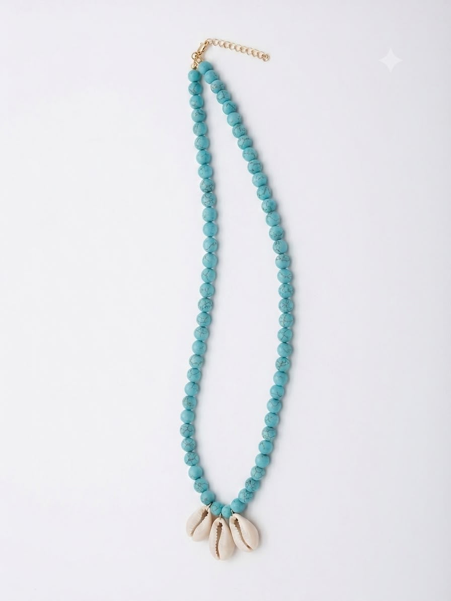 Triple Shell Beach Necklace