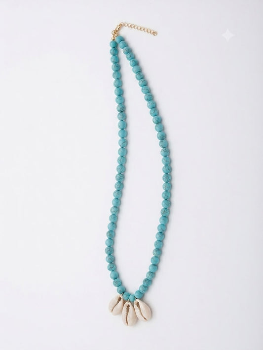 Triple Shell Beach Necklace