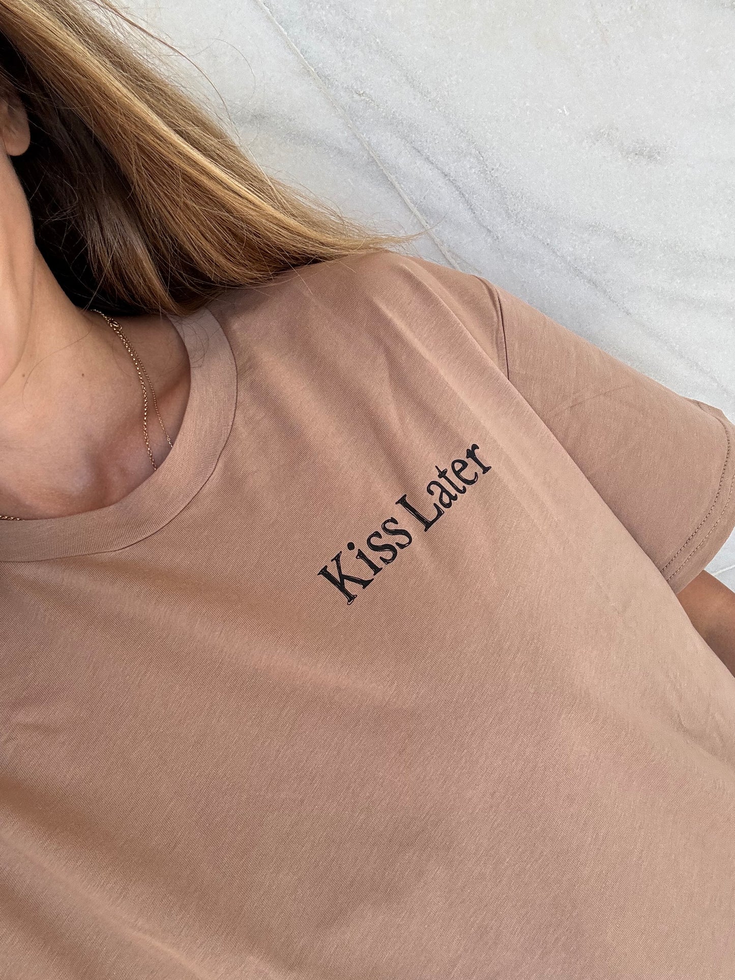 Oversize Tee Kiss Later