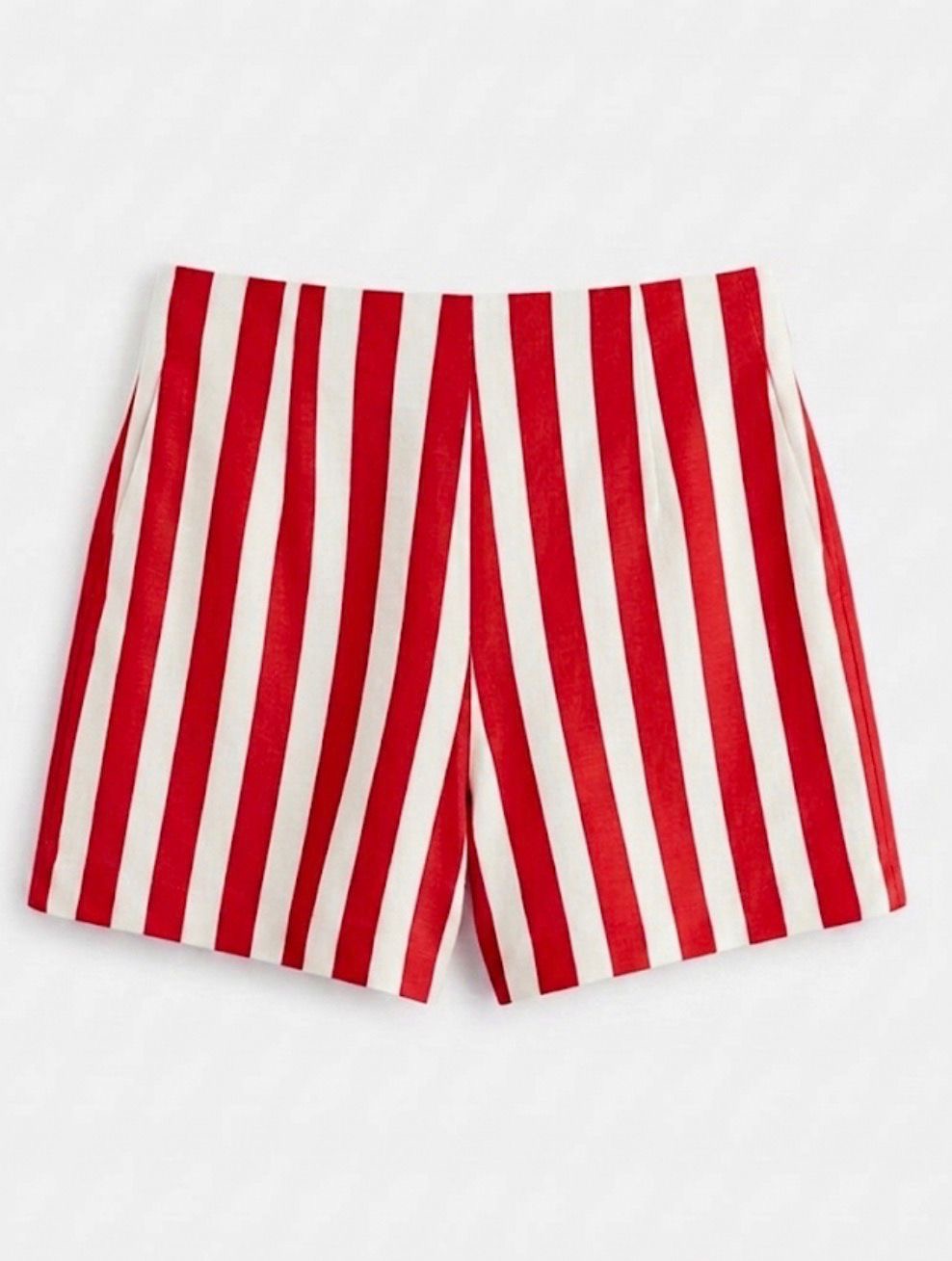 X Rana Striped shorts - Red