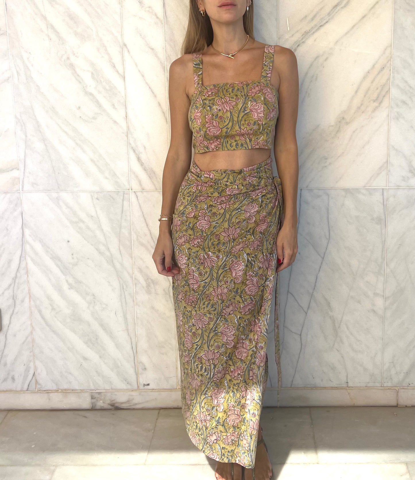 Anya Wrap skirt set