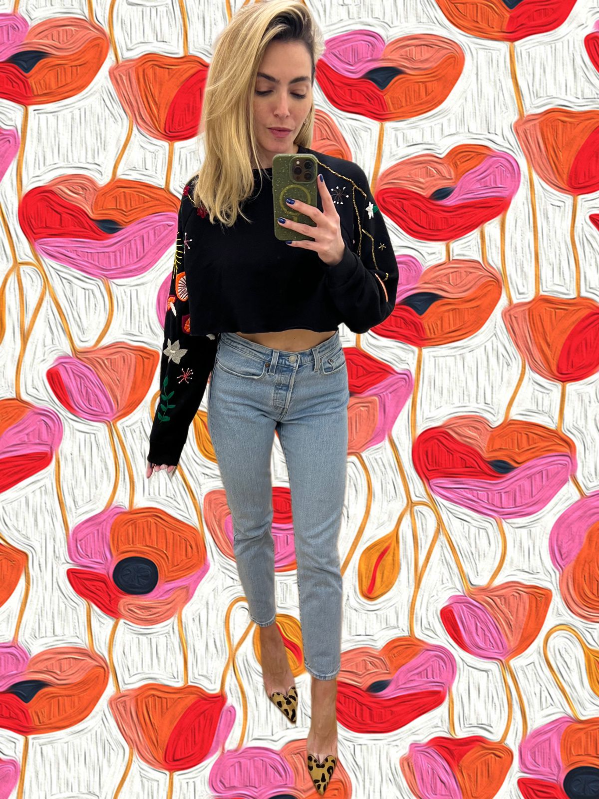 We Bloomin' Cropped Sweater x Tanya