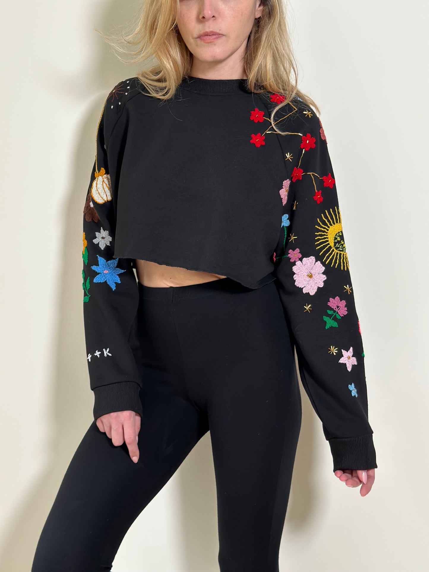 We Bloomin' Cropped Sweater x Tanya