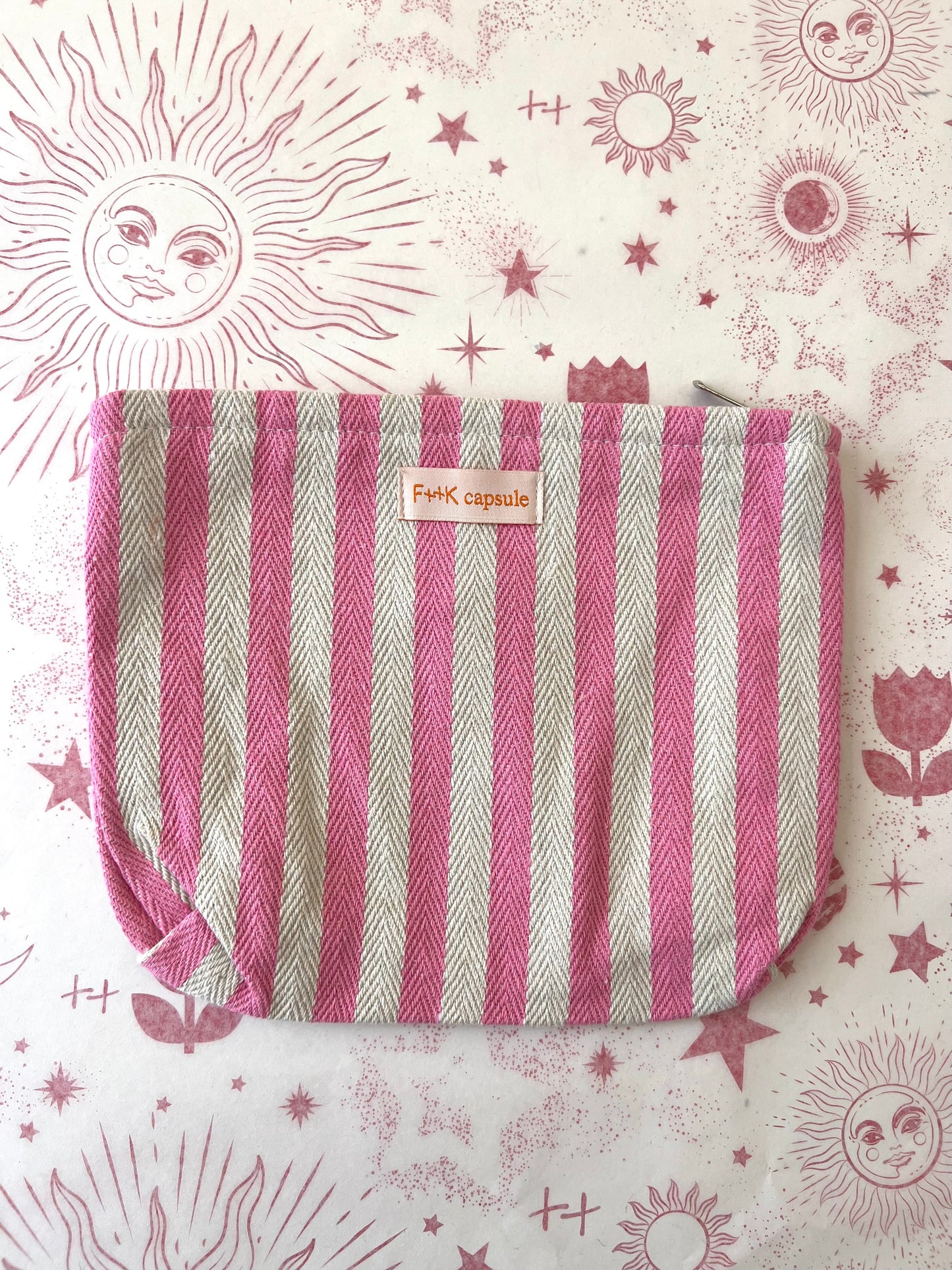 Summer Striped Pouch