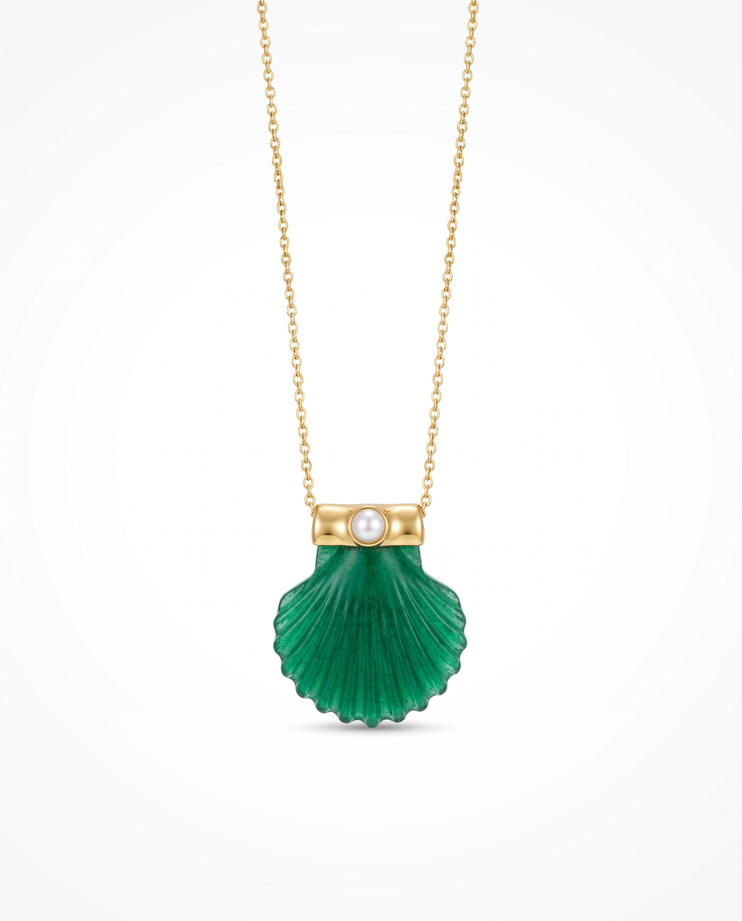 X L’Atelier Nawbar mini shell necklace - Green