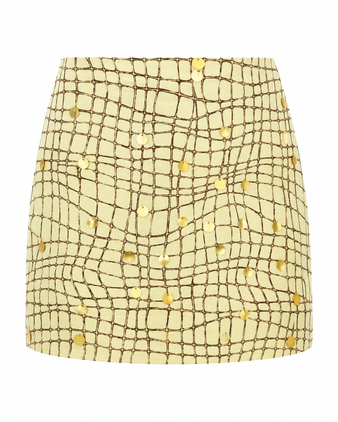 X L’Atelier Nawbar Embellished mini skirt- light Green