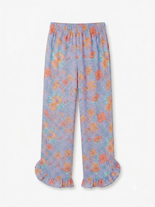 Ruffle’d Up pants - Blue Grey