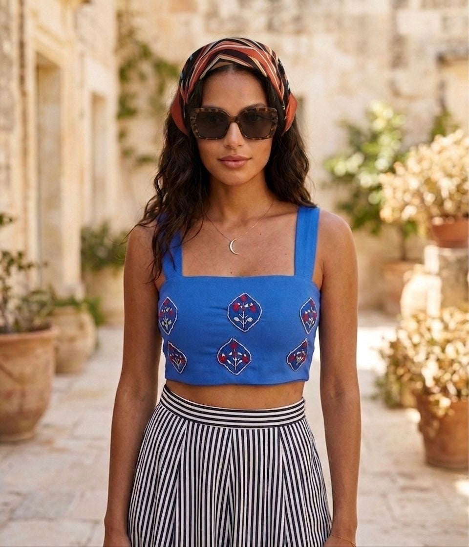 Riviera Embroidered top